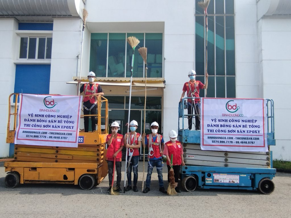 Dịch vụ vệ sinh nhà xưởng ở KCN VSIP 2