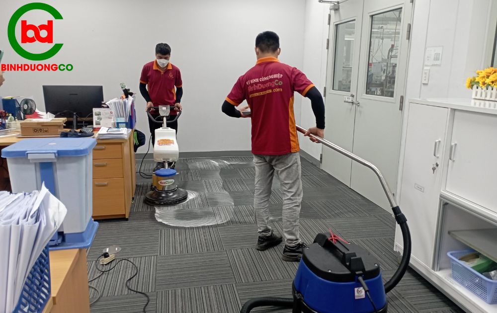 hút sạch và sấy khô thảm
