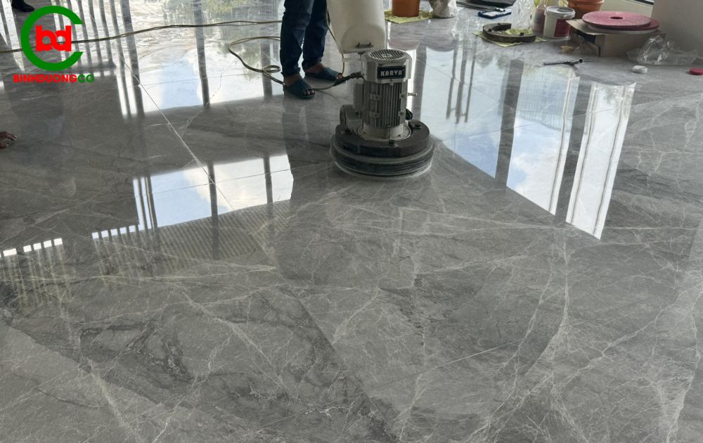 đánh bóng sàn đá granite