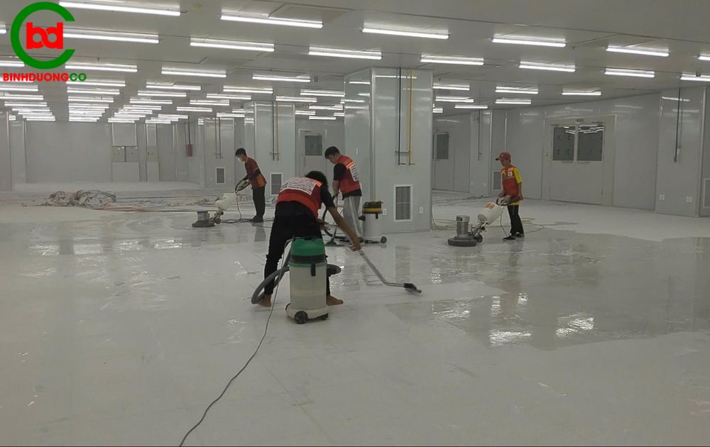 lợi ích vượt trội của giải pháp phủ bóng sàn chống tĩnh điện